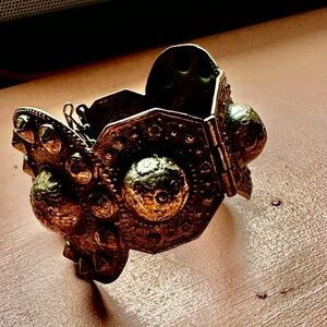 Vintage metal statement cuff